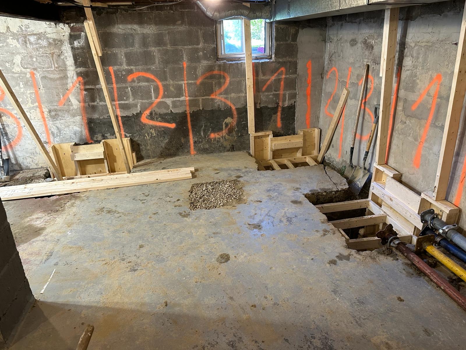 Basement underpinning Toronto project 7