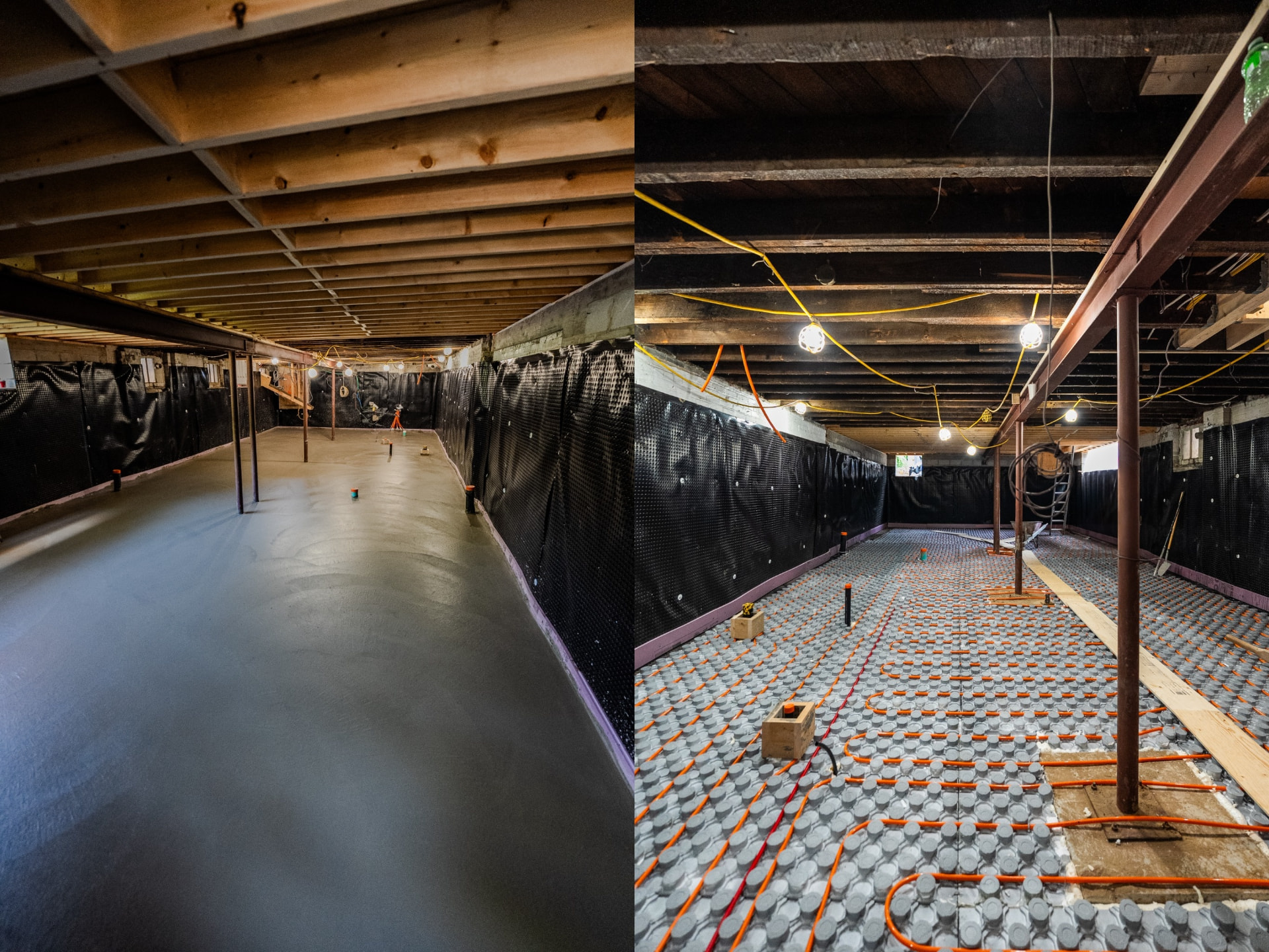 Underpinning & Heated Floor project in North York Toronto